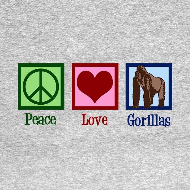 Peace Love Gorillas by epiclovedesigns